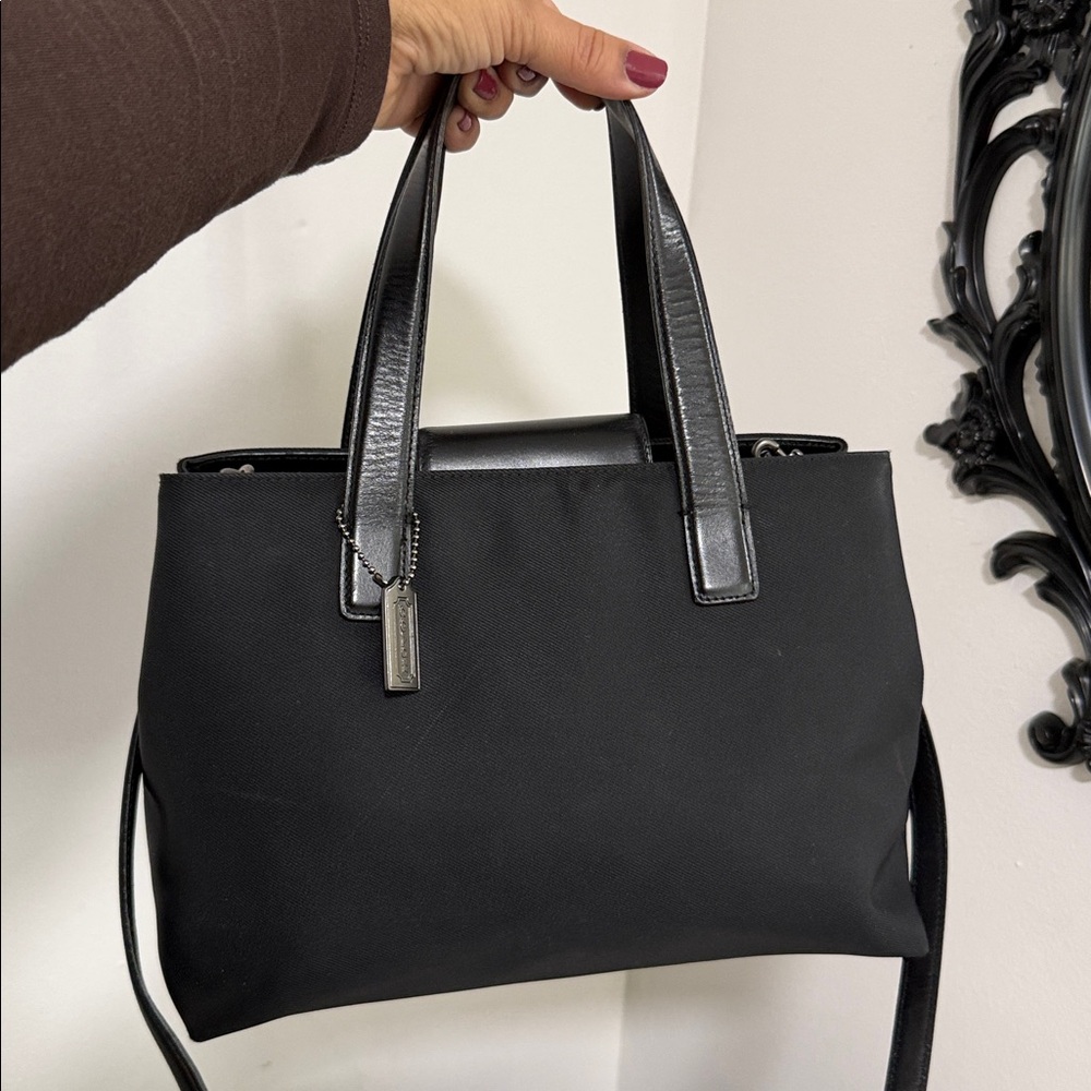 Coach VINTAGE 7400 BlackSatchel/Crossbody Bag 🎀🎀